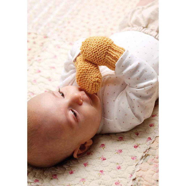 Rowan Baum Bootees and Mittens Baby accessories Knitting Pattern using Baby Merino Silk DK | Digital Download (ZB116-00003) - Main Image