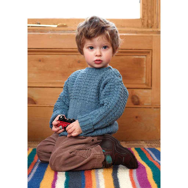 Rowan Bond Baby Sweater Knitting Pattern using Baby Merino Silk DK | Digital Download (ZB116-00005) - Main Image