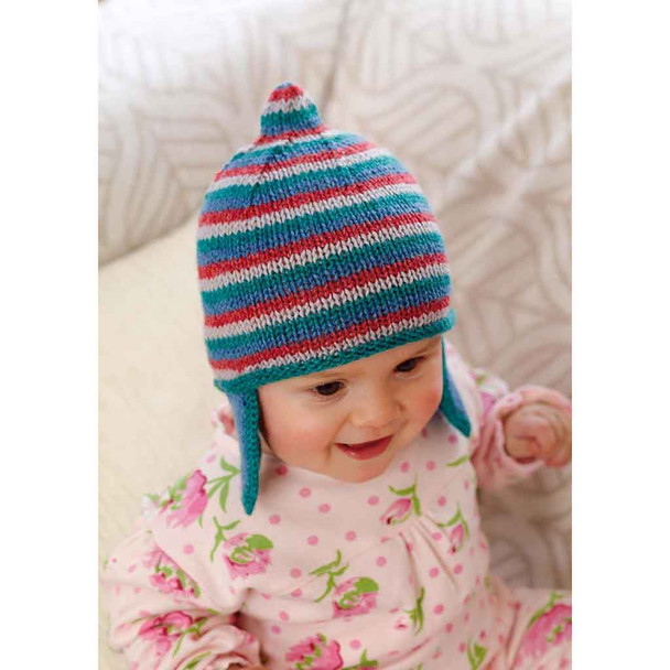 Rowan Defoe Hat Baby accessories Knitting Pattern using Baby Merino Silk DK | Digital Download (ZB116-00009) - Main Image