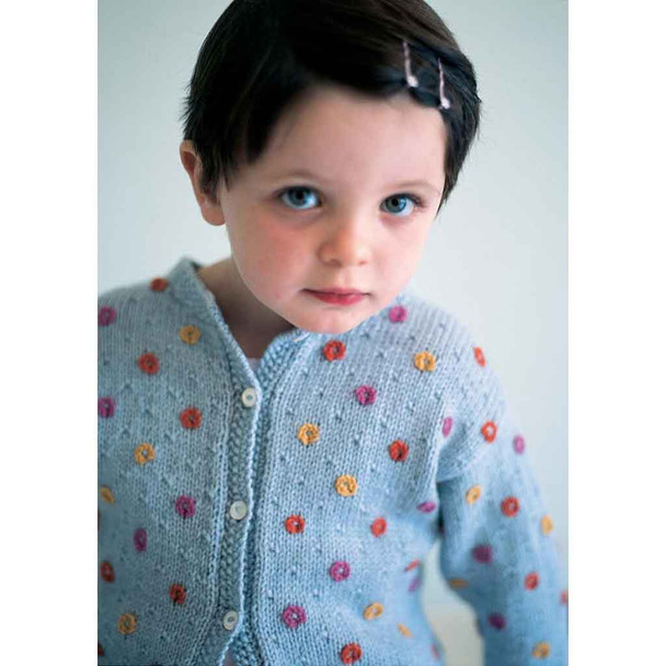 Rowan Drizzle Childrens Cardigan Knitting Pattern using Baby Merino Silk DK | Digital Download (ROWEB-01113-0005) - Main Image