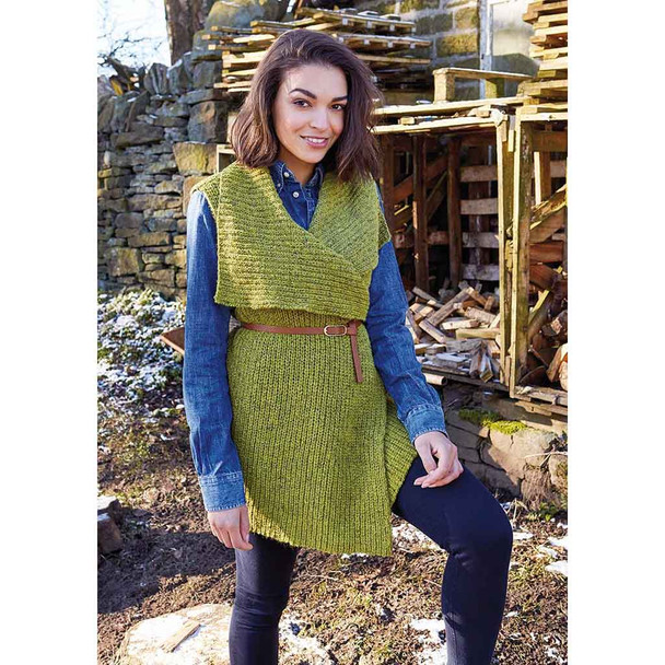 Rowan Elmtree Ladies Cardigan Knitting Pattern using Felted Tweed | Digital Download (ZB242-00006) - Main Image