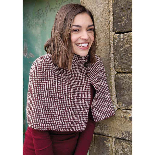 Rowan Ewood Ladies Capelet Knitting Pattern using Cashmere Tweed | Digital Download (ZB242-00007) - Main Image