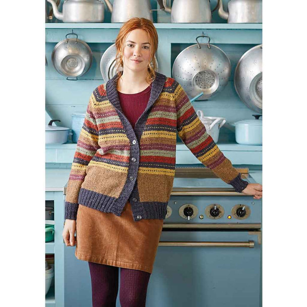 Rowan Basilica Ladies Cardigan Knitting Pattern using Felted Tweed | Digital Download (ZB239-00001) - Main Image