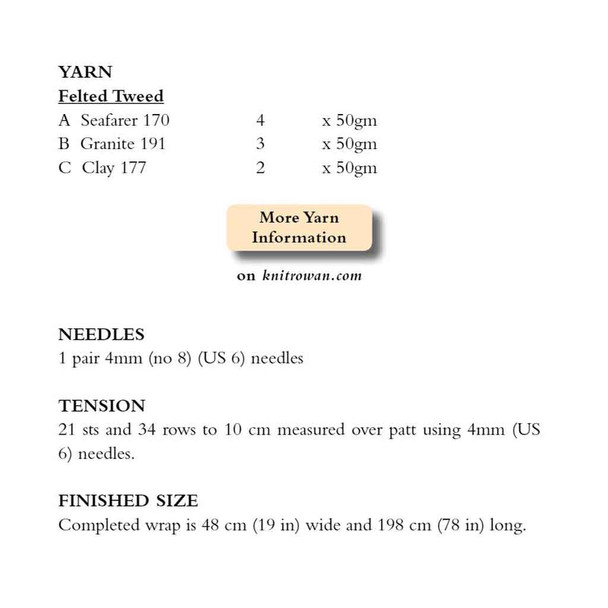 Rowan Corinthian Accessories Knitting Pattern using Felted Tweed | Digital Download (ZB239-00003) - Pattern Table