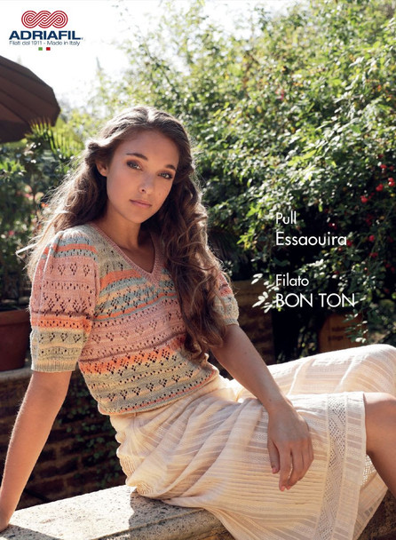 Essaouira Pullover Knitting Pattern | Adriafil Bon Ton 4 Ply | Free Downloadable Pattern