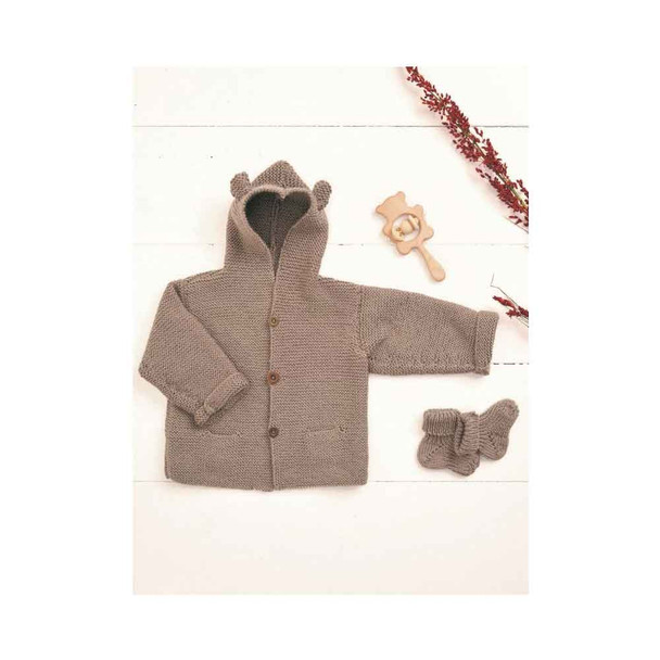 Essential Baby Knits by Quail Studio Knitting Pattern Book - Bear Jacket