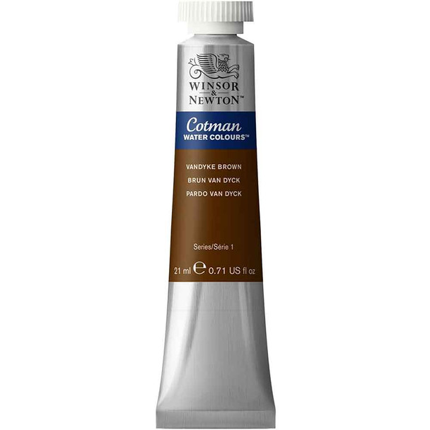 Winsor & Newton Cotman Water Colour 21 ml Tubes | Vandyke Brown