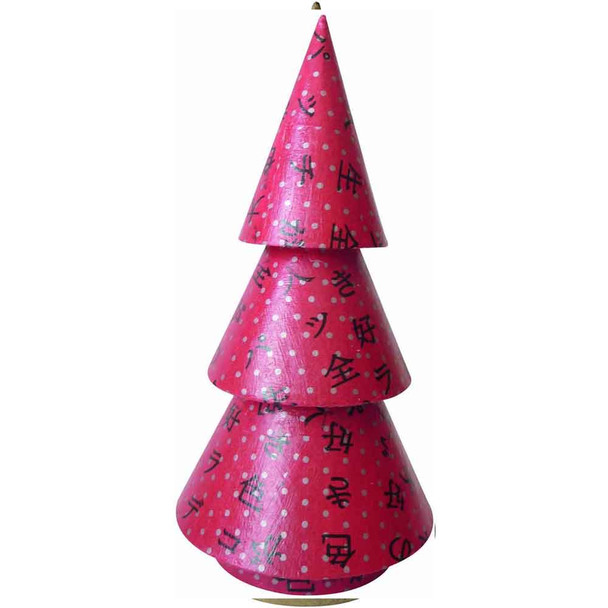 Decopatch Christmas Tree, Brown | Papier Mache - Sample design