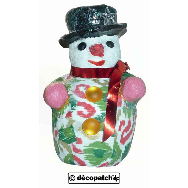 Papier Mache Snowman for Decoration | Decopatch - Another Sample