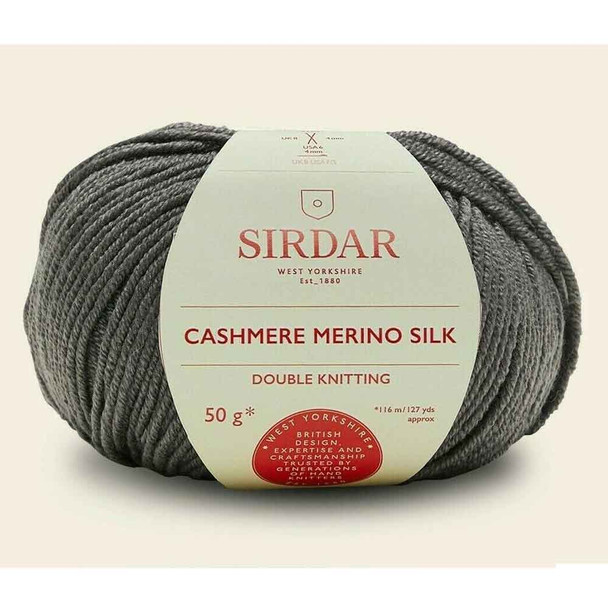 Sirdar Cashmere Merino Silk DK Yarn | 0406 Soft Pewter