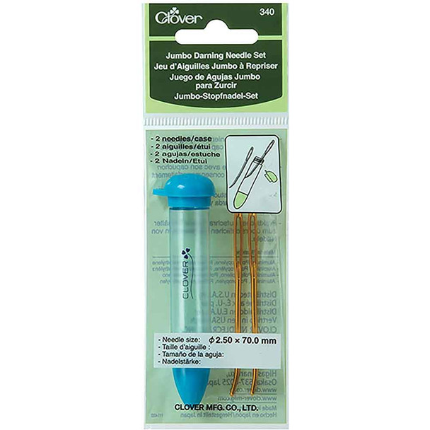 Clover Jumbo Darning Needle Set | 2 Needles in a Hard Case