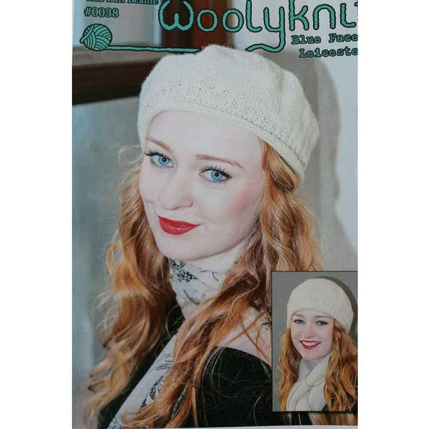Woolyknit One Ball Beanie Knitting Pattern using Blue Face Leicester | Pattern No. 0038