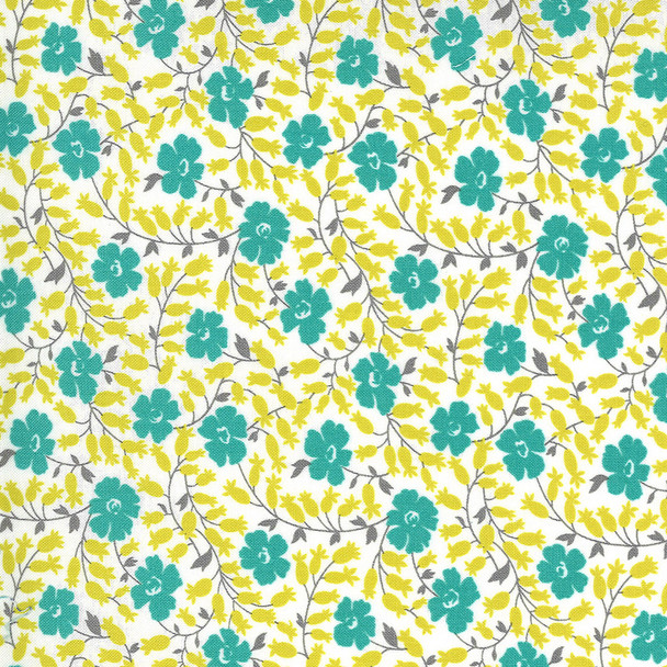 Flowers for Freya | Linzee McCray | Moda Fabrics | 23333-11 | Flower Bed, Cloud Pond