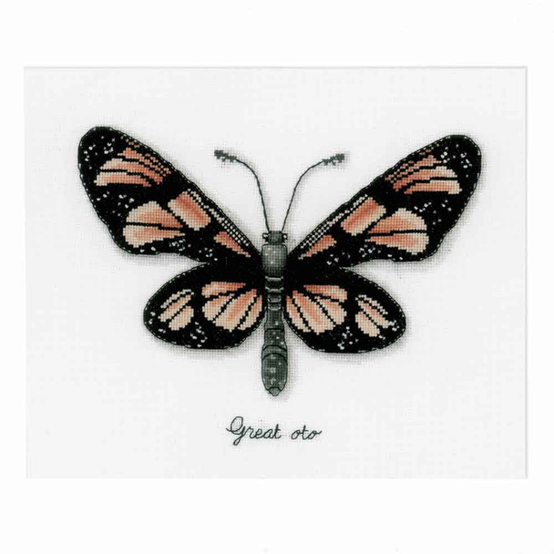 Vervaco | Counted Cross Stitch Kit | Orange Butterfly