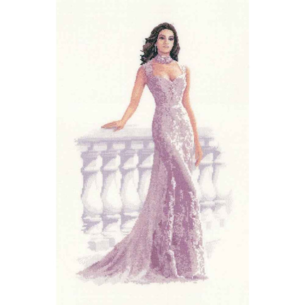 Francesca Cross Stitch Kit on Aida | John Clayton's Elegance | Heritage Crafts