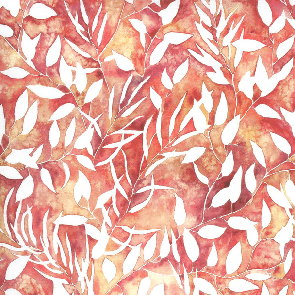 Sunshine Soul Create Joy Project Moda Fabric | 8465-13 Joyful Vine Leaves Golden Peach
