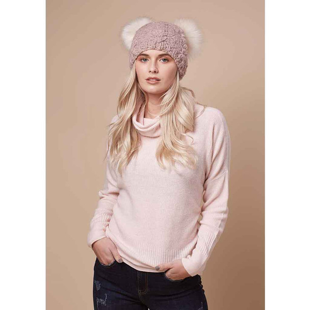 Rowan Cabled Beenie Womens Accessories Knitting Pattern using Cosy Merino | Digital Download (ZB244-00001) - Main Image