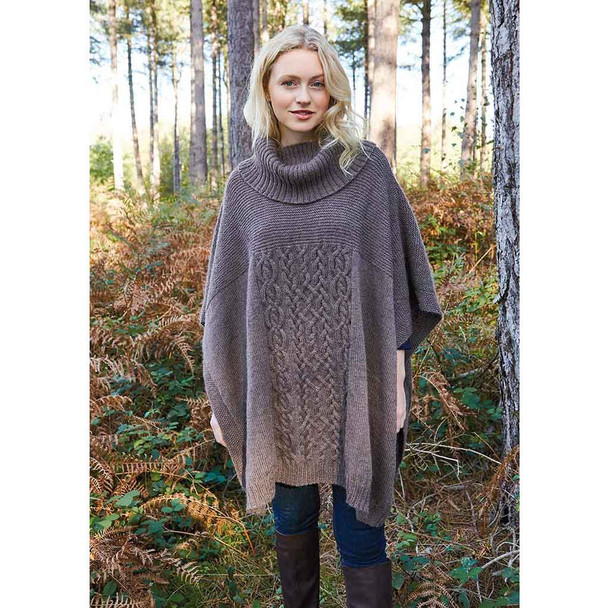 Rowan Bowland Poncho Womans Knitting Pattern using Moordale | Digital Download (ZB246-00001) - Main Image