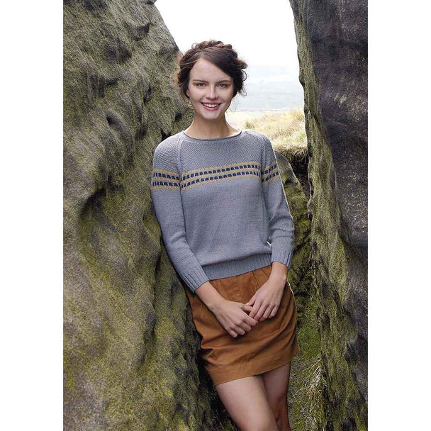 Rowan Blenny Womens Sweater Knitting Pattern using Summerlite 4ply | Digital Download (ZB248-00004) - Main Image