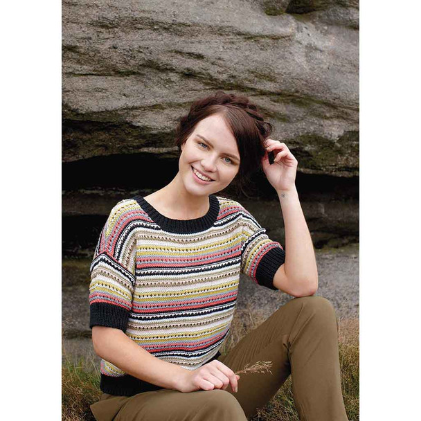 Rowan Puffin Womens Sweater Knitting Pattern using Summerlite DK | Digital Download (ZB248-00009) - Main Image