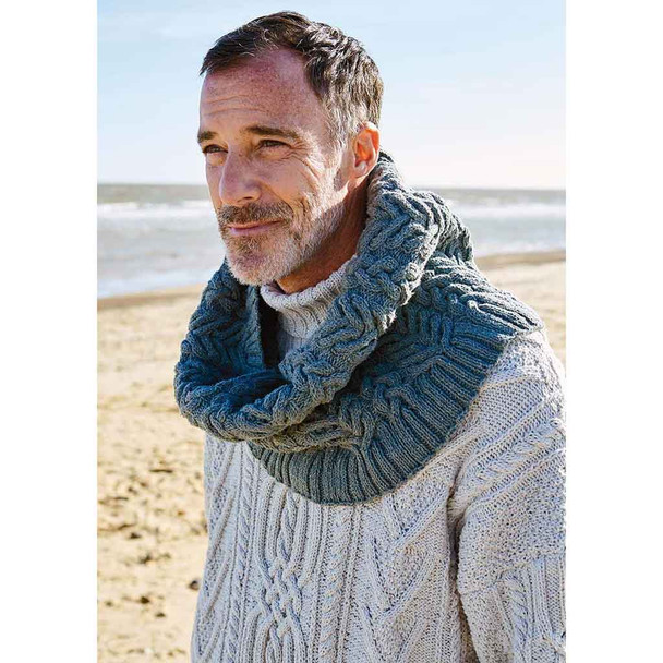 Rowan Waverly Mens Cowl Knitting Pattern using Denim Revive | Digital Download (ZB249-00014) - Main Image