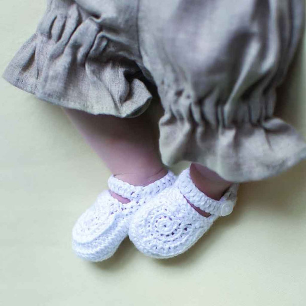 Rowan Crochet Shoes Childrens Crochet Pattern using Summerlite 4 Ply | Digital Download (ZB196-00007) - Main Image