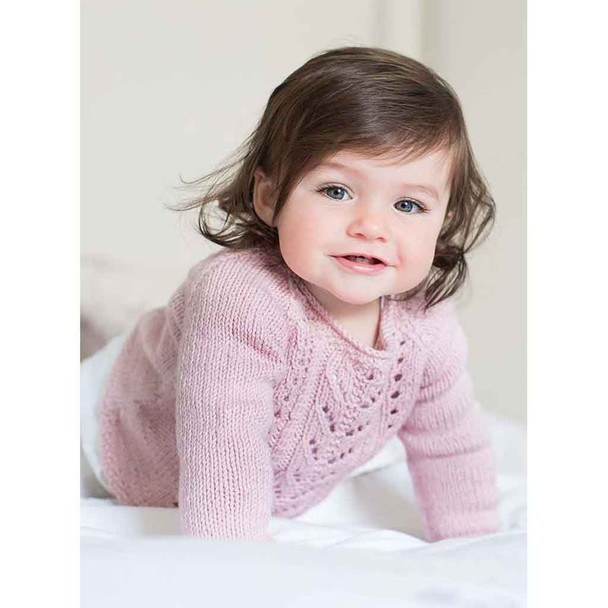 Rowan Elsie Childrens Sweater Knitting Pattern using Baby Merino Silk DK | Digital Download (ZB196-00008) - Main Image