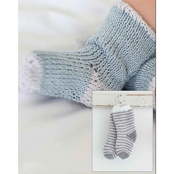 Rowan Socks Childrens Knitting Pattern using Summerlite 4ply | Digital Download (ZB196-00013) - Main Image