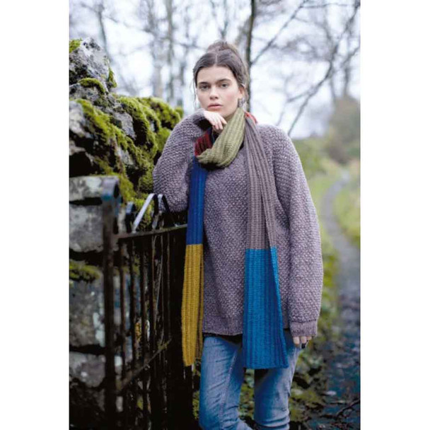 Rowan Glaramara Scarf Womens Knitting Pattern using Moordale | Digital Download (ZB254-00002) - Main Image