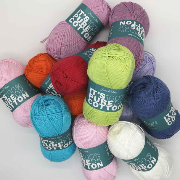 James C Brett It's 100% Pure Cotton DK, 100g | Various Shades - Main image