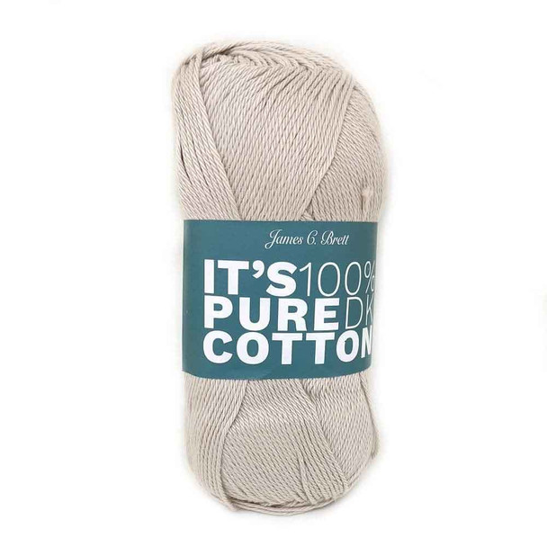 James C Brett It's 100% Pure Cotton DK, 100g | Light Brown IC01