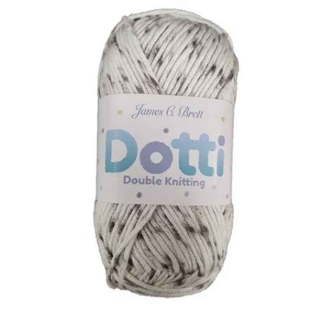 James C Brett Dottie DK Knitting Yarn, 50g Balls | DT03 Grey