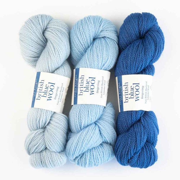 Erika Knight British Blue Fingering / 4 Ply Knitting Yarn, 50g Hanks | Various Shades - Main image