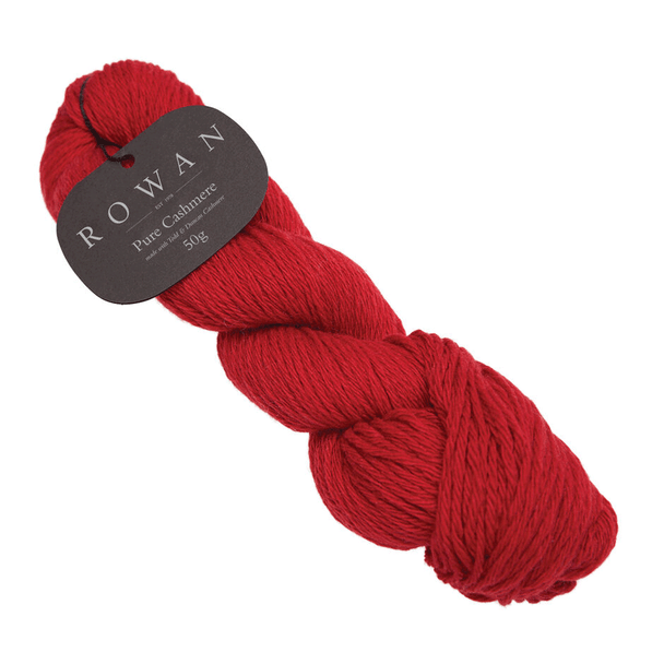 Rowan Pure Cashmere DK Knitting Yarn, 50g Hanks - 097 College Red