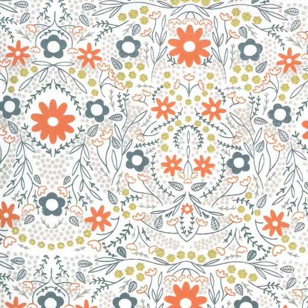 Dwell In Possibility Gingiber Moda Fabric | 48312-19M Ivory