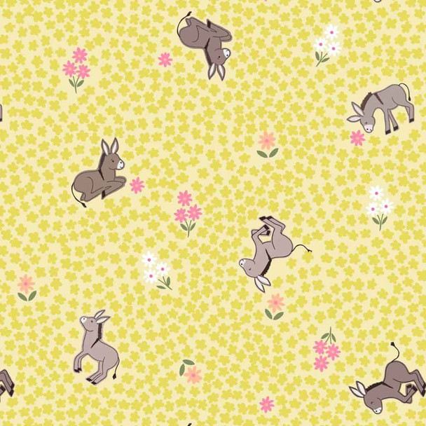 Piggy Tales | Lewis and Irene | A535.1 Dinky Donkey on Yellow