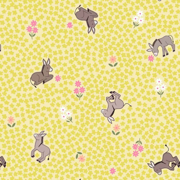 Piggy Tales | Lewis and Irene | A535.1 Dinky Donkey on Yellow