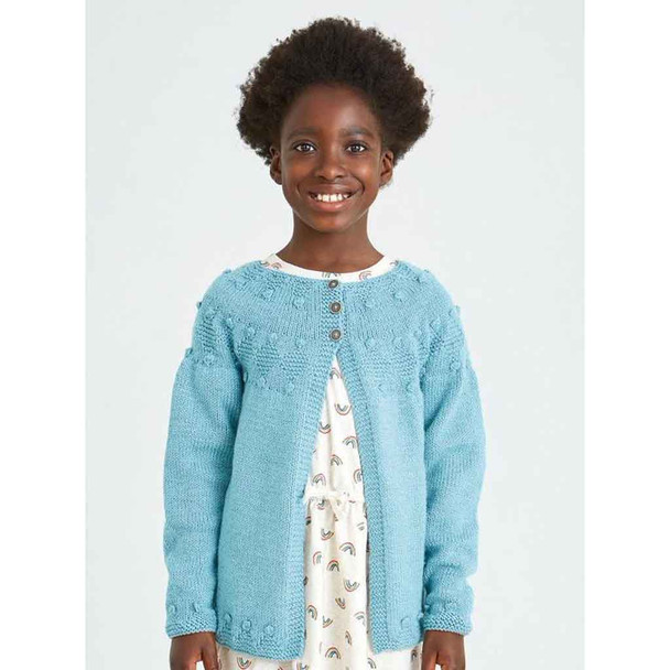 Rowan Fiery Children Cardigan Knitting Pattern using Baby Merino Silk DK | Digital Download (ZB266-00015) - Main Image