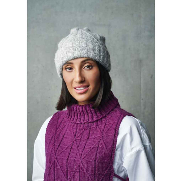 Rowan Shoreditch Hat Womens Knitting Pattern using Alpaca Classic | Digital Download (ZB278-00005) - Main Image