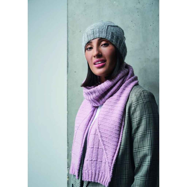 Rowan Moorgate Scarf Womens Knitting Pattern using Alpaca Soft DK | Digital Download (ZB278-00009) - Main Image
