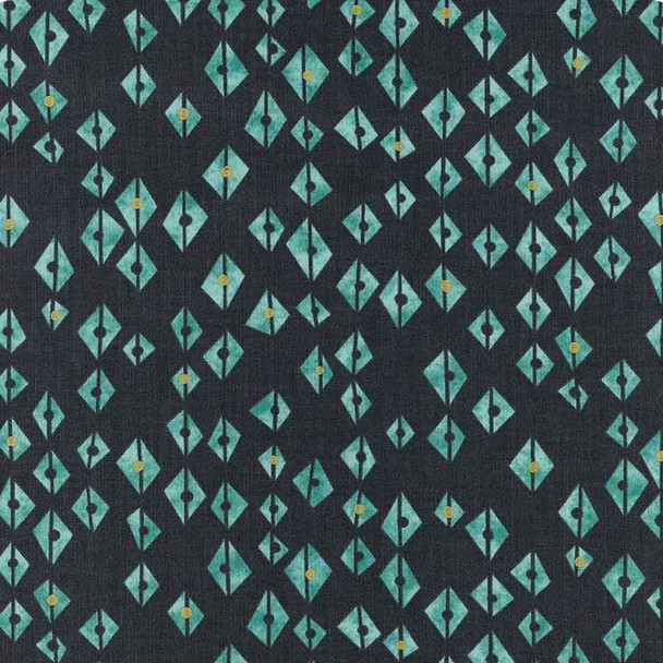Dance in Paris Zen Chic Moda Fabric | 1742-19M Navy - Main Image