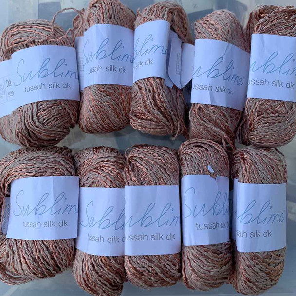 Sublime Tussah Silk DK Joblot | 10 balls | Shade 310 Lot 110822