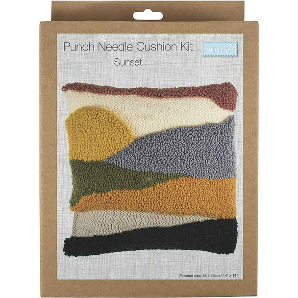 Punch Needle Cushion Kit | Sunset | Trimits - Main Image