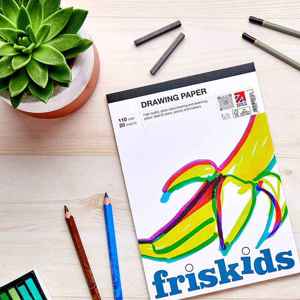 Friskids Drawing Pads | 110gsm | 20 sheets | 2 Sizes
