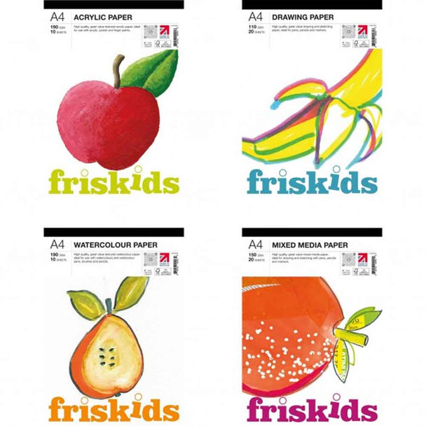 Friskids Pads Mixed Bundle | Acrylic, Drawing, Mixed Media, Watercolour