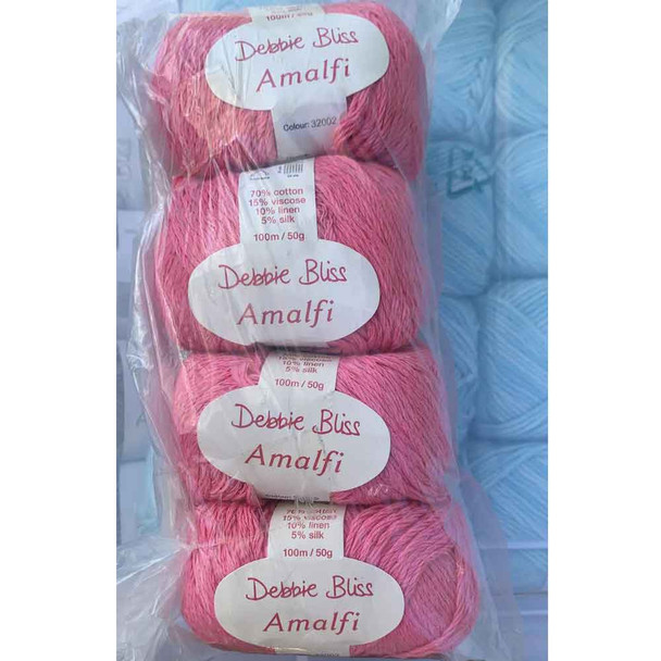 Debbie Bliss Amalfi Joblot | 4 balls | Shade 32002 Lot 7426