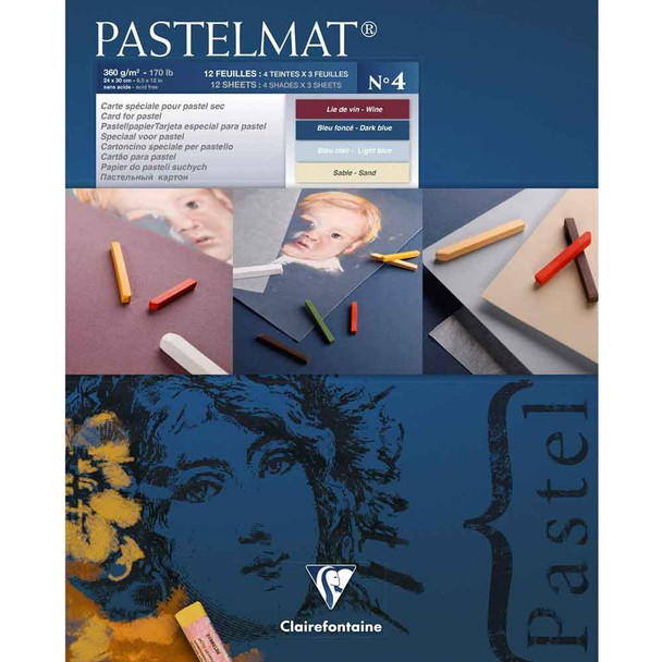 Clairefontaine Pastelmat Pad 12 Sheets 360gsm | 12 x 15.5" | 24 x 30 cm | No. 4 - Main Image