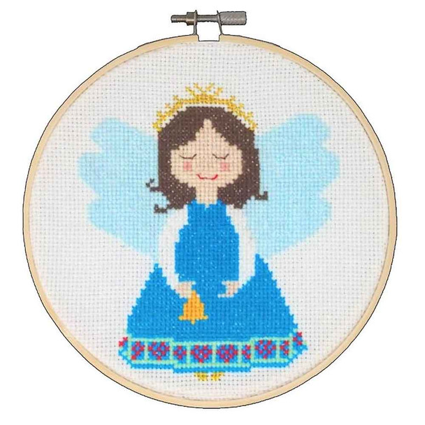 The Crafty Kit Company | Cross Stitch Kit | Angel