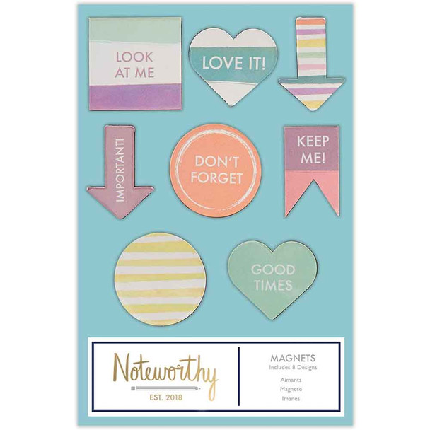 DoCrafts Noteworthy Pastel Hues 8 Designs (8 Pieces) NOT 356002 - Main Image