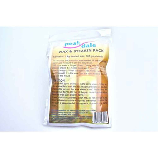  Peak Dale Products Wax & Stearin Pack for Candle Making, 1.1kg bag